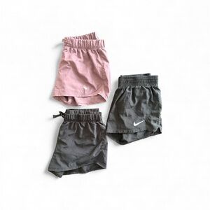 Girl’s Active Short Bundle Nike Abercrombie Black and Purple Size 13/14